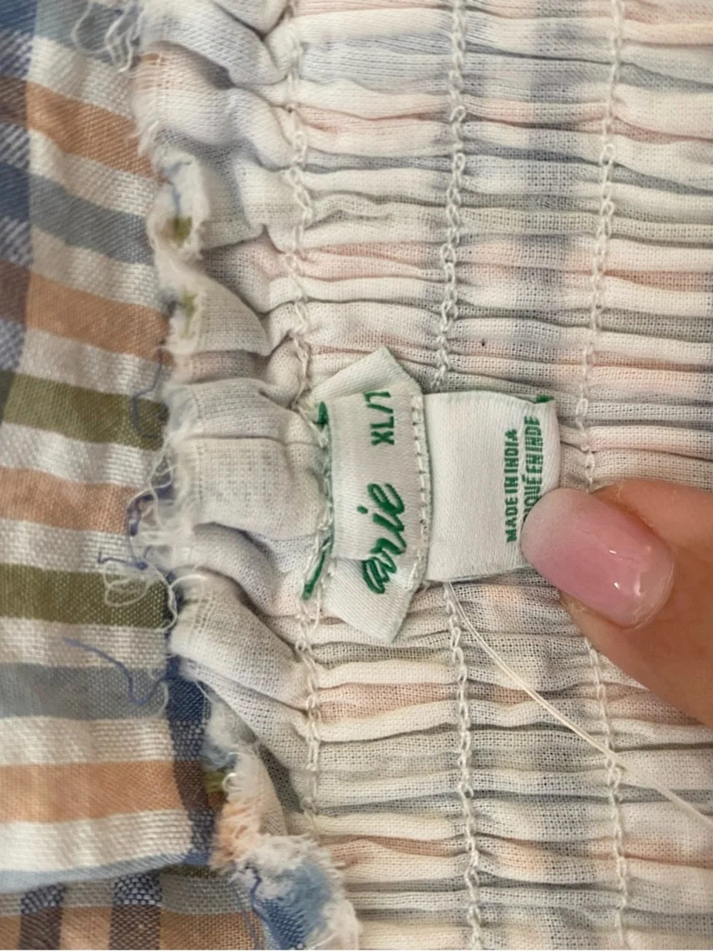 Aerie Plaid  Skirt - Blue and Cream - Picture 5 of 8